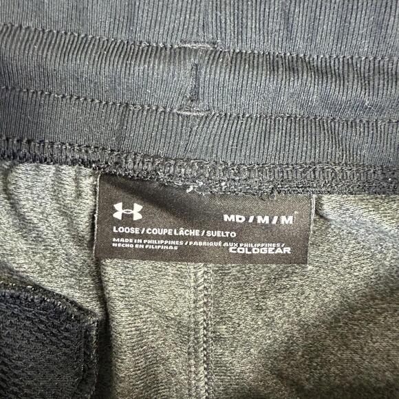Under Armour Sportstyle Jogger Sweatpants Mens Medium Gray Loose Coldgear - Picture 4 of 5
